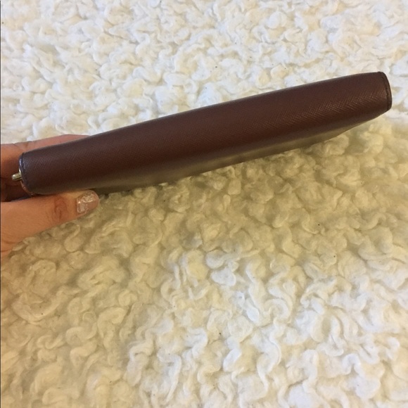 Tory Burch Wallet Robinson Continental Chocolate - Picture 2 of 9